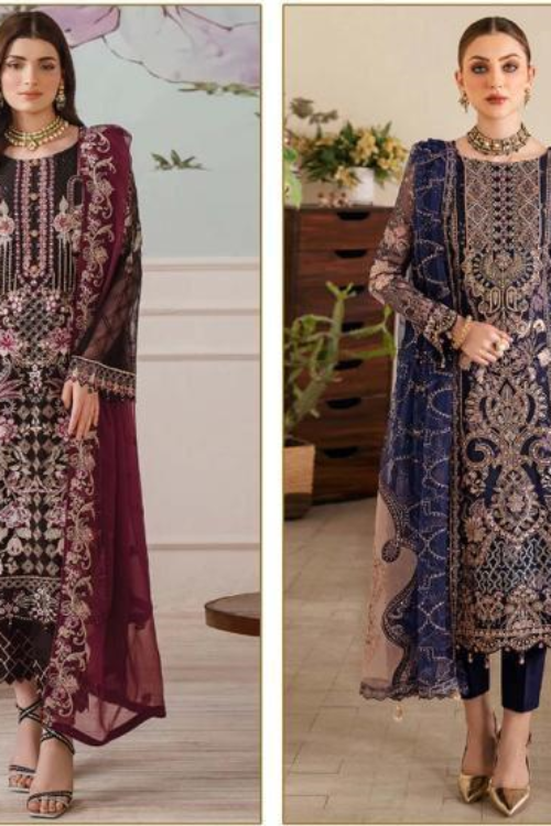 Pakistani suit georgette heavy work